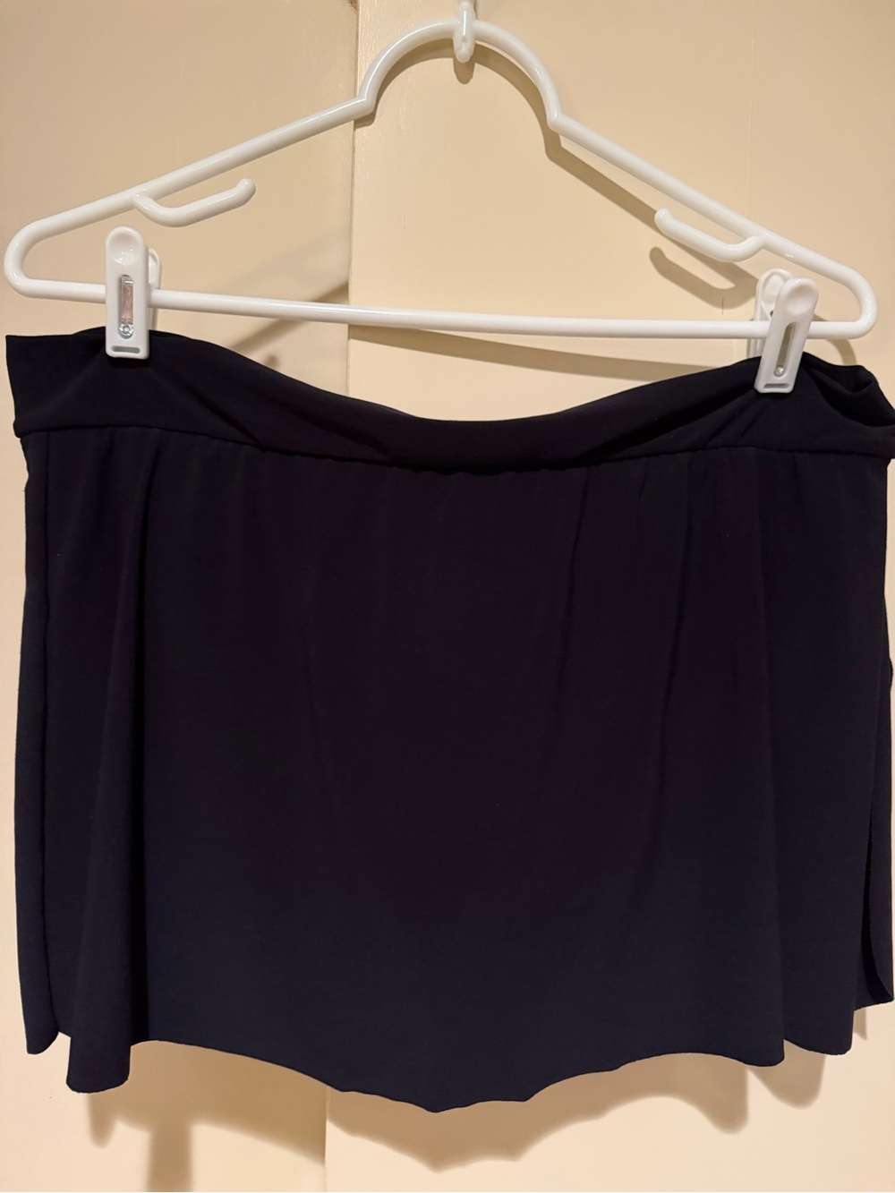Magicsuit Black Fold-Over Waist Swim Skirt